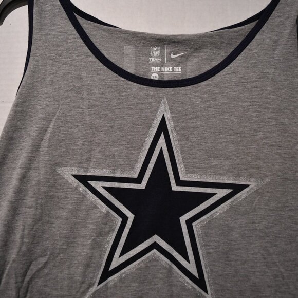 Dallas Cowboys The Nike TEE Women's Tank Top 3XL NWT Tri-Blend - Picture 3 of 7